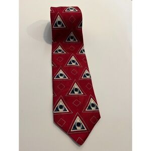 Robert Talbott Neck‎ Tie Best of Class Geometric Triangle Mens Silk Claymore